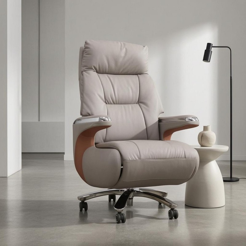Managerial Office Chair Highrear Reclining Office Chair Padded gallery