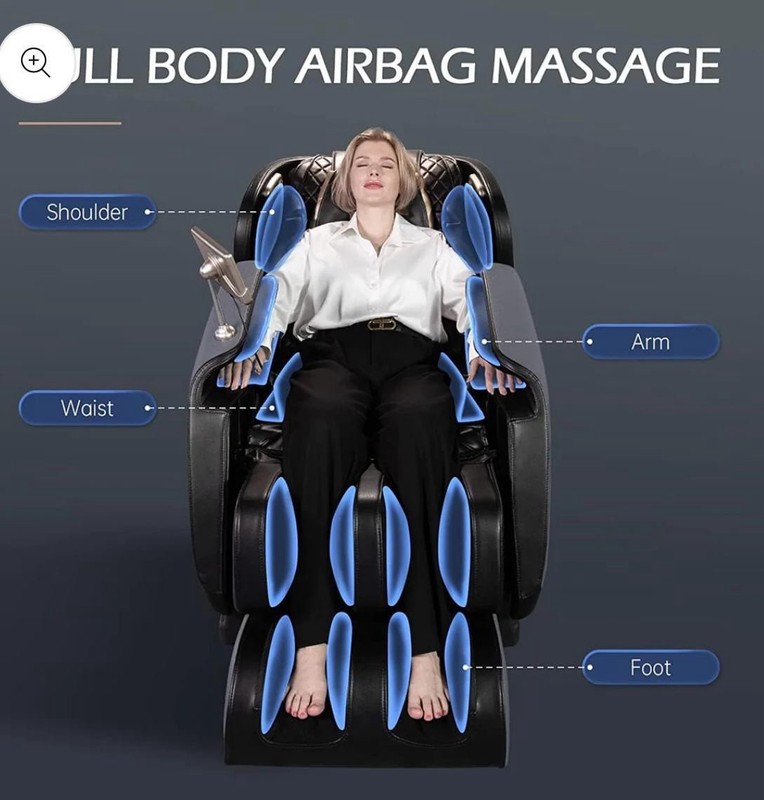 Real Relax Favor-04 ADV Massage Chair Black Zero Gravity Heated Bluetooth LCD gallery