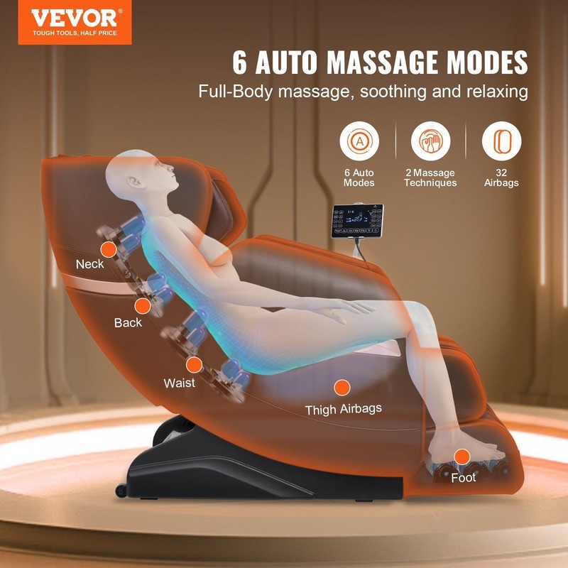 3D Kneading Zero Gravity Chair Massage Heated Lumbar Touchscreen Design gallery