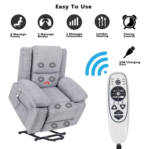Electric Power Lift Recliner Chair for Elderly Recliner Chairs for Living Room gallery