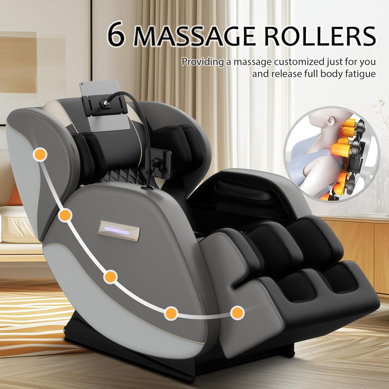 Massage Chair Recliner with Zero Gravity, Full Body Shiatsu Massage, Heated Back gallery