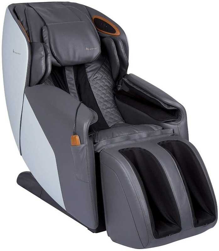 Gray Human Touch Quies Zero Gravity Massage Chair Recliner + Dual Lumbar Heat gallery