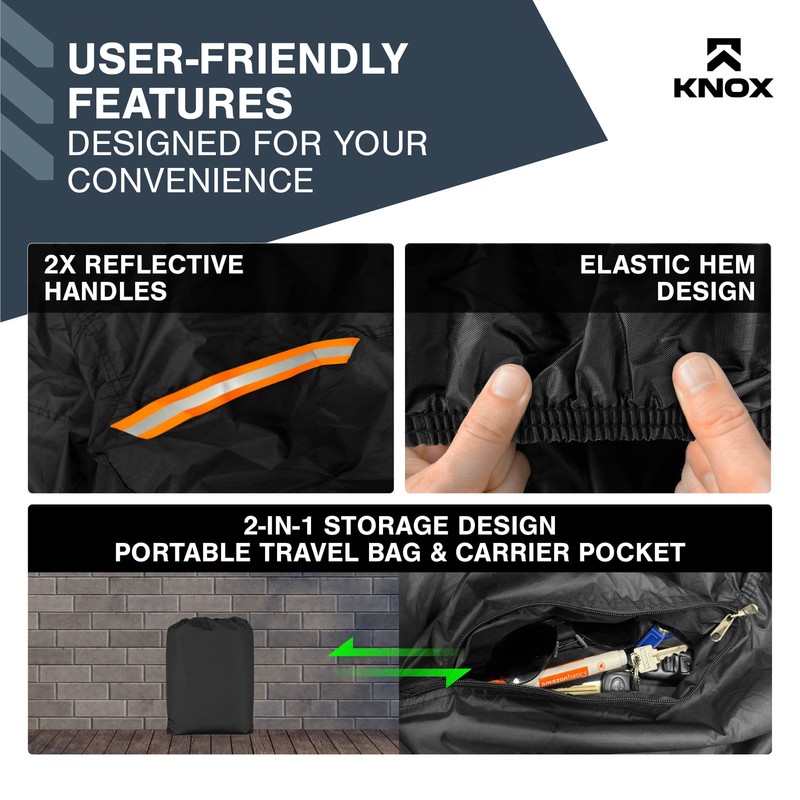 KNOX 2-in-1 Portable Storage Bag, Waterproof & Tear-Resistant, Universal Fit gallery