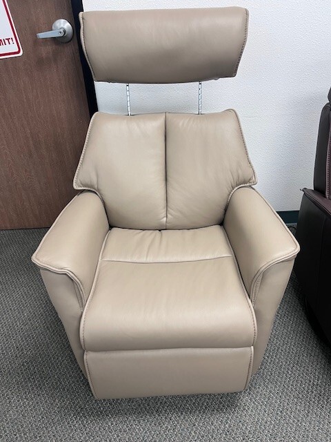 IMG Boss RML287 Medium Power Relaxer Recliner Chair T414 Pebble Leather + Lumbar gallery