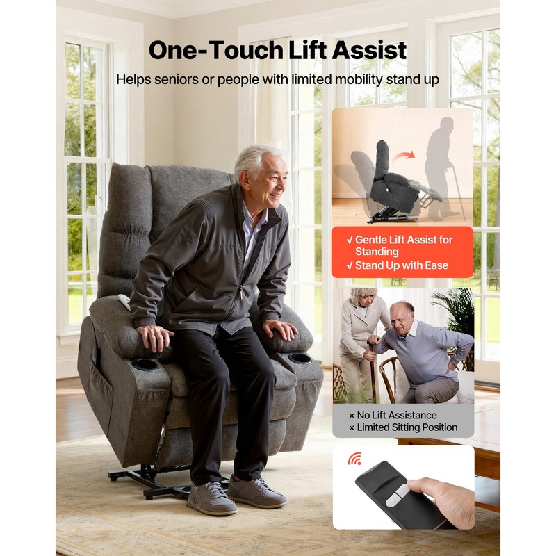 Uimoso Electric Recliner Chair with Massage and Heating Functions gallery