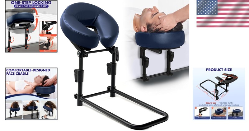 Versatile Bed Massage Headrest with Memory Foam – 6-17 Inch Adjustable Height gallery