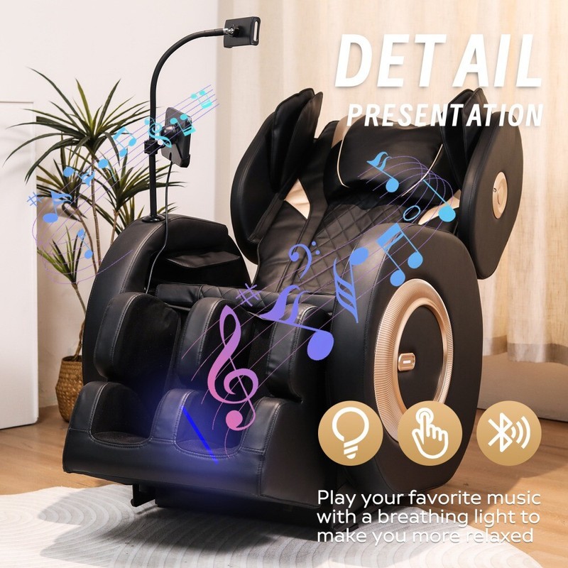 Massage Chair Recliner with Zero Gravity with Full Body Air Pressure gallery