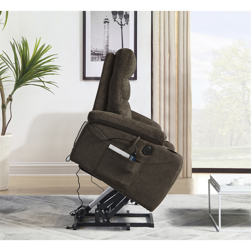 Liyasi Electric Power Lift Recliner Chair Sofa with Massage and Heat for Elderly gallery