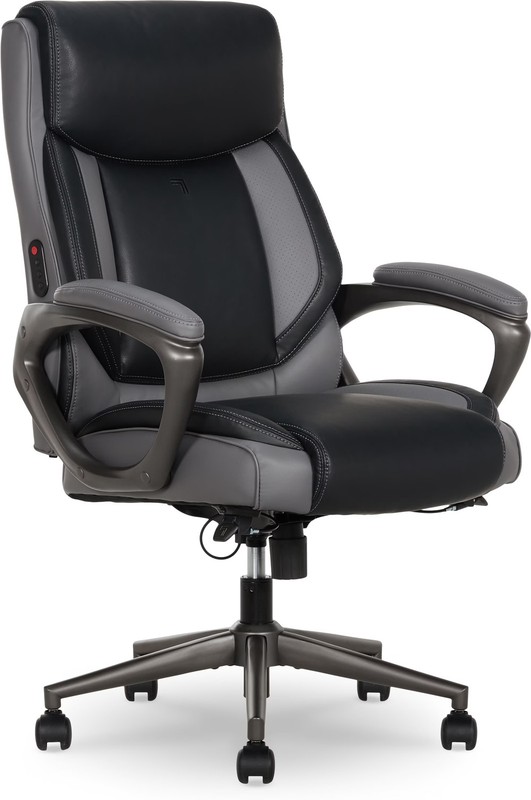 S-140 Massage and Heat Office Chair, Black/Gray