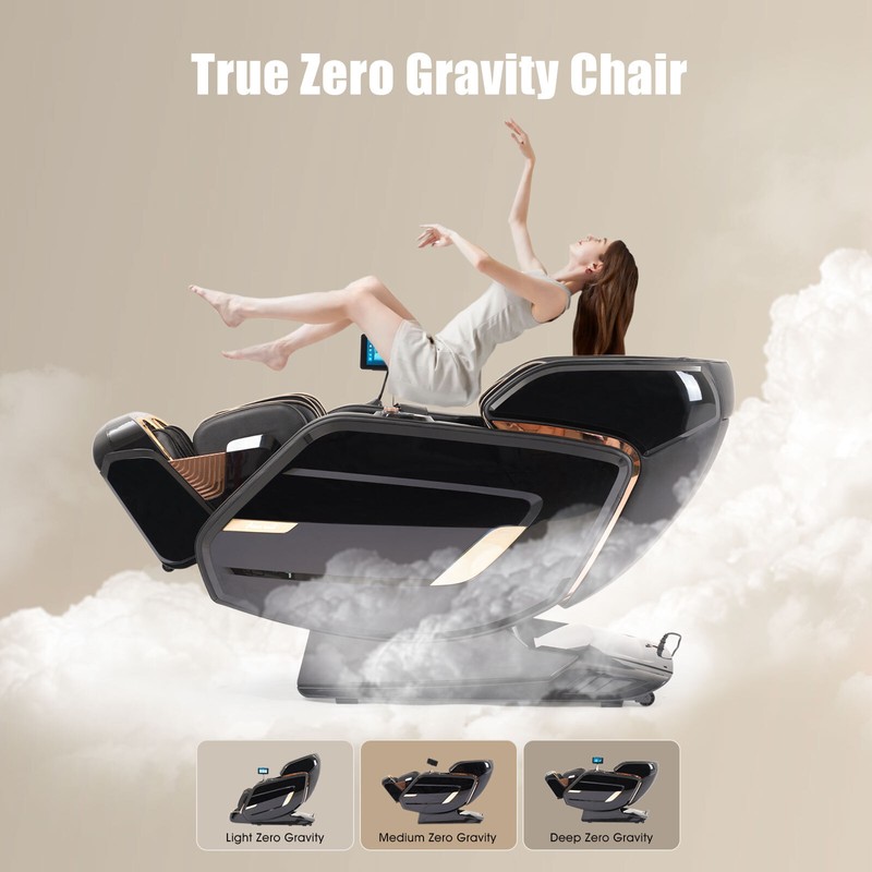Oversized 4D Full Body Zero Gravity Airbag Shiatsu Massage Chair Recliner 24Mode gallery