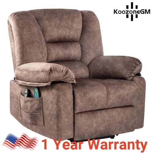 Electric Power Lift Recliner Chair with Vibration Massage Heat Sofa for Elderly