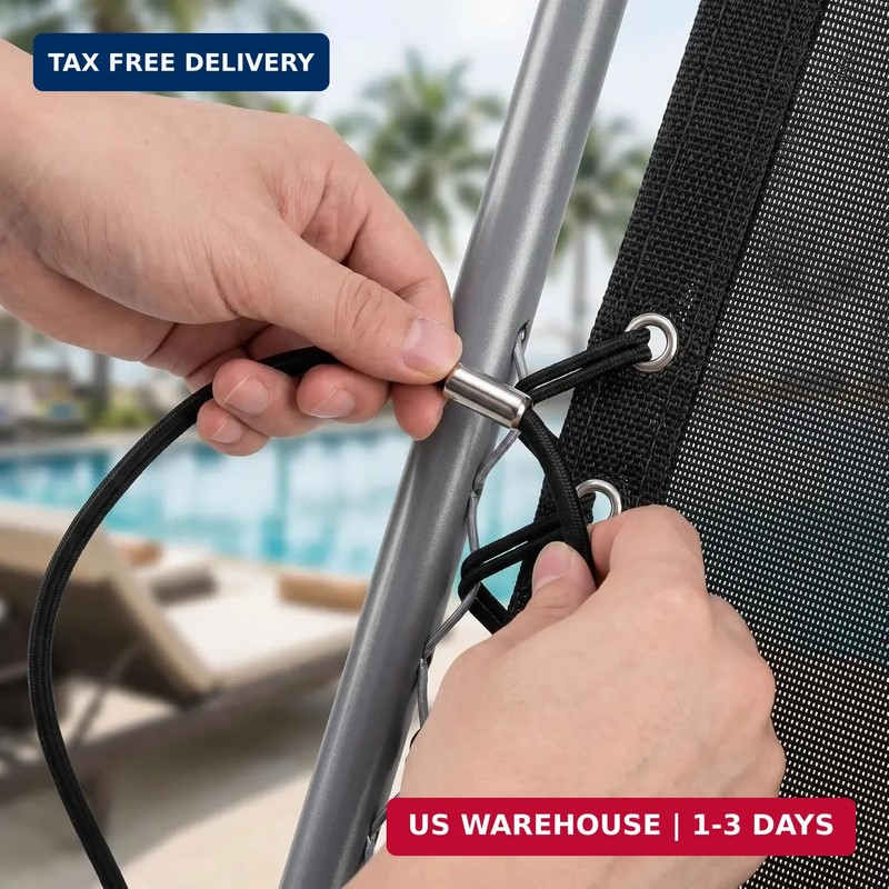 4 Pack Zero Gravity Chair Replacement Cords, 2 Long and 2 Short Bungee Repair Co gallery
