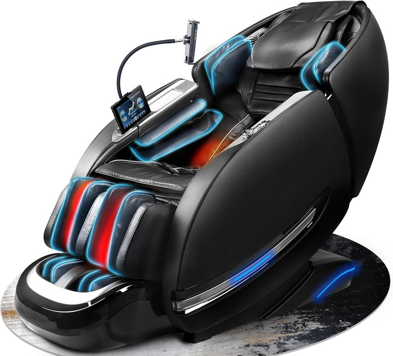 2026 Zero Gravity Full Body Shiatsu Massage Chair with AI Control & Heat