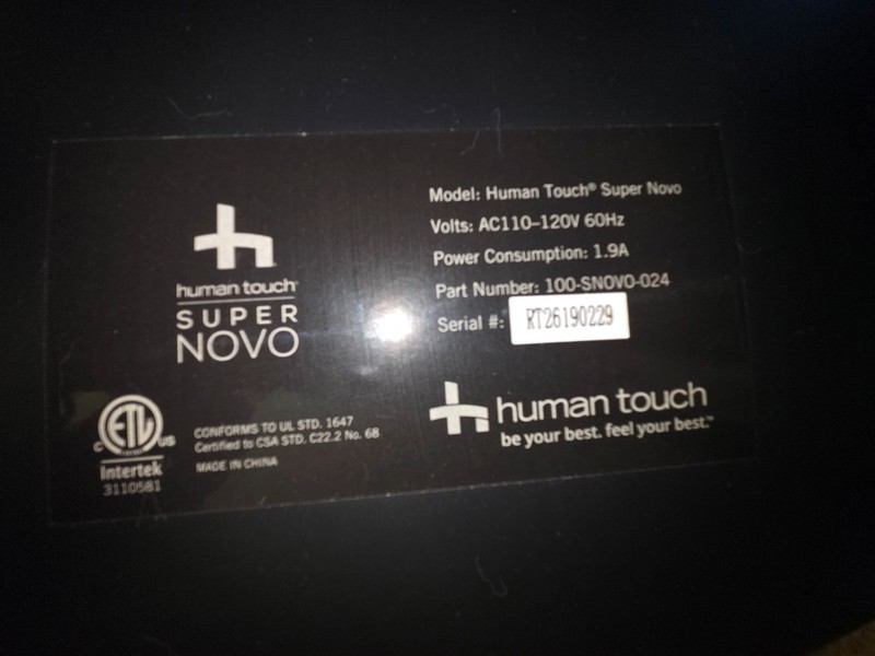 Human Touch Supernovo, SADDLE, BACKREST PAD, SOFHYDE gallery