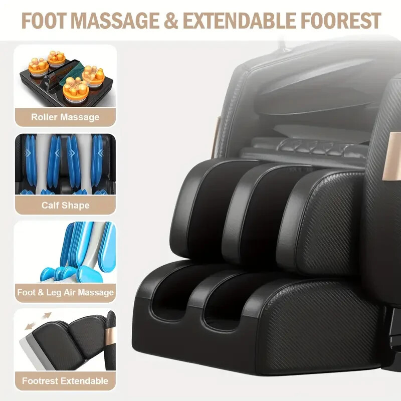 Multi-Functional Massage Chair - Zero Gravity Recline, Full Body Massage gallery
