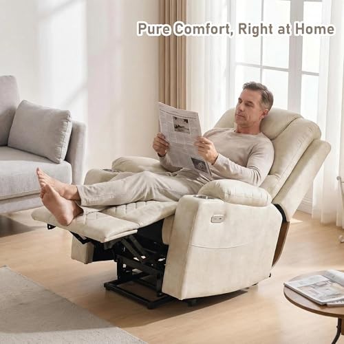 Electric Power Lift Recliner Chair big and tall for Elderly, Light Grey gallery