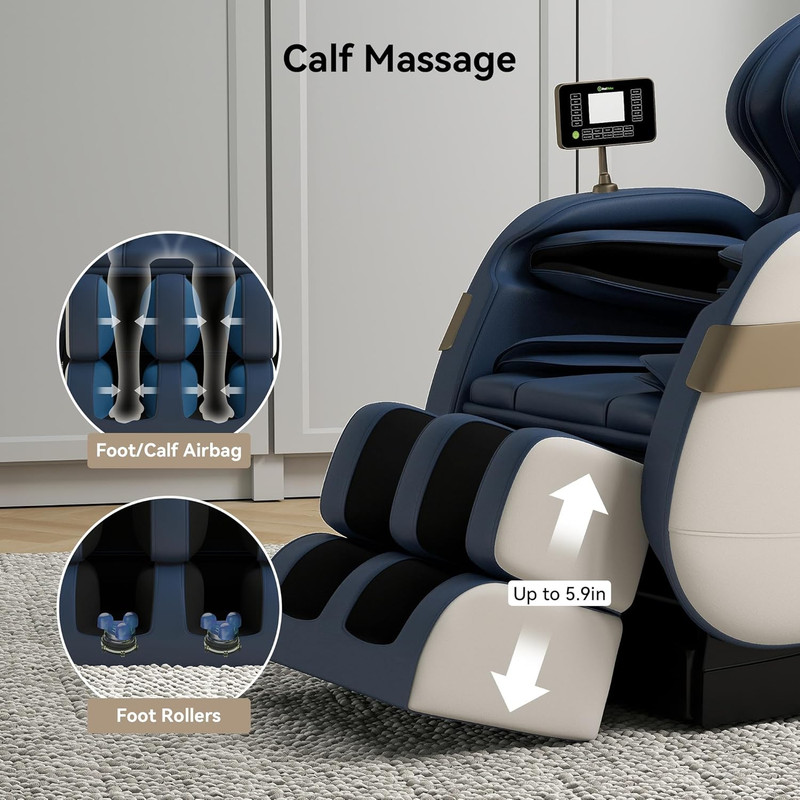 Full Body Massage Chair of Dual-Core S Track,Shiatsu Massage Recliner of Zero Gr gallery