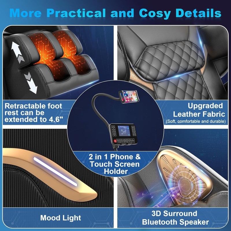 Massage Chair Full Body, Zero Gravity Massage Chair 2026 for Back Fatigue gallery