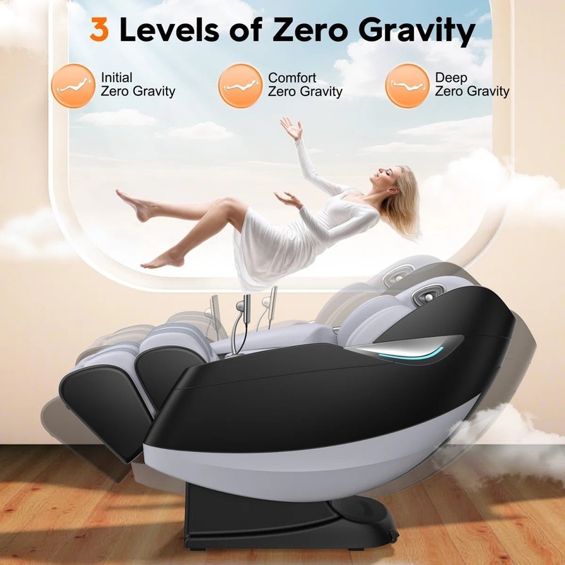 Full Body 4D Zero Gravity Massage Chair Recliner SL Track,AI Voice,Air Bags,Heat gallery