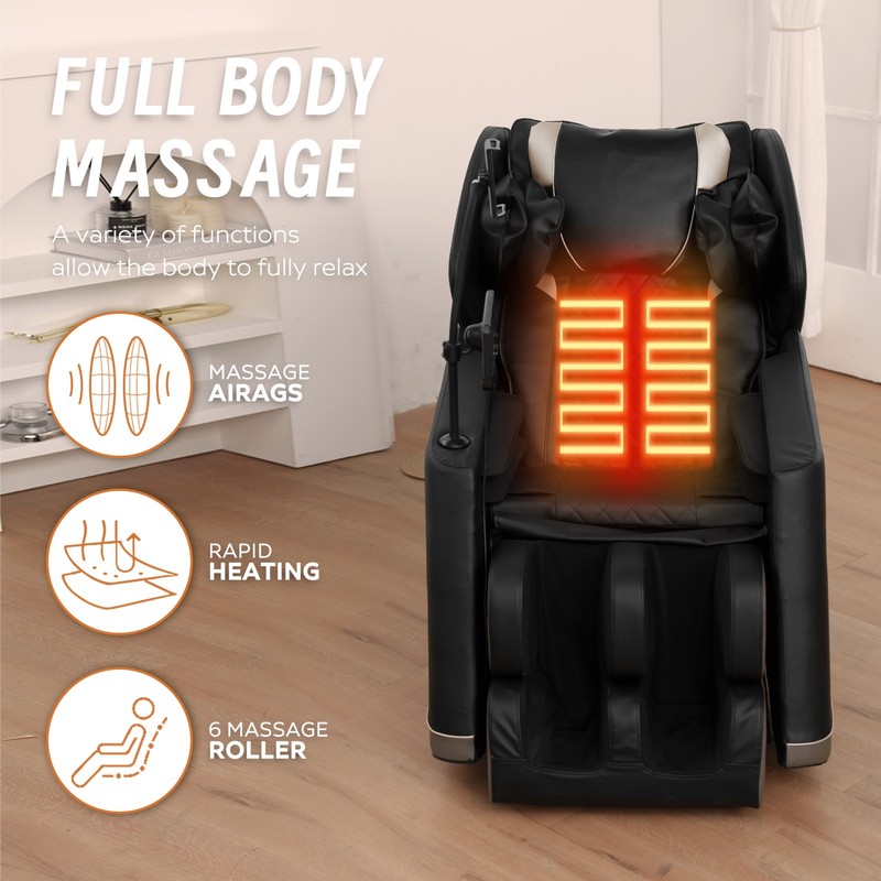 2026 Smart Massage Chair L Track Zero Gravity Full Body Heat Pain Relief gallery