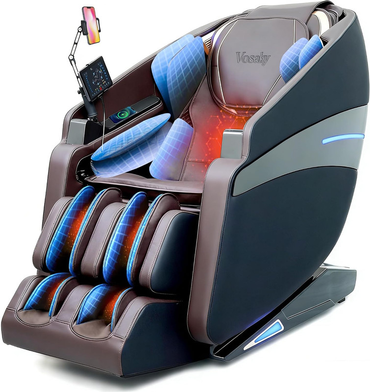 4D Shiatsu Massage Chair with Heat & AI Voice Control for Home & Office