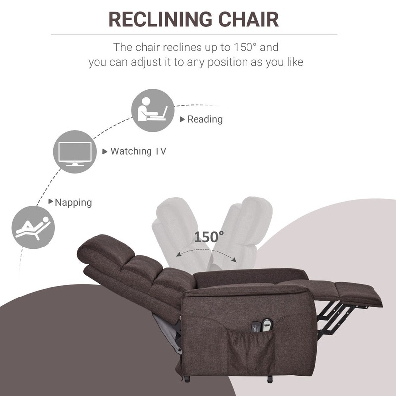 Electric Power Lift Recliner Massage Chair Vibration for Elderly Living Room gallery