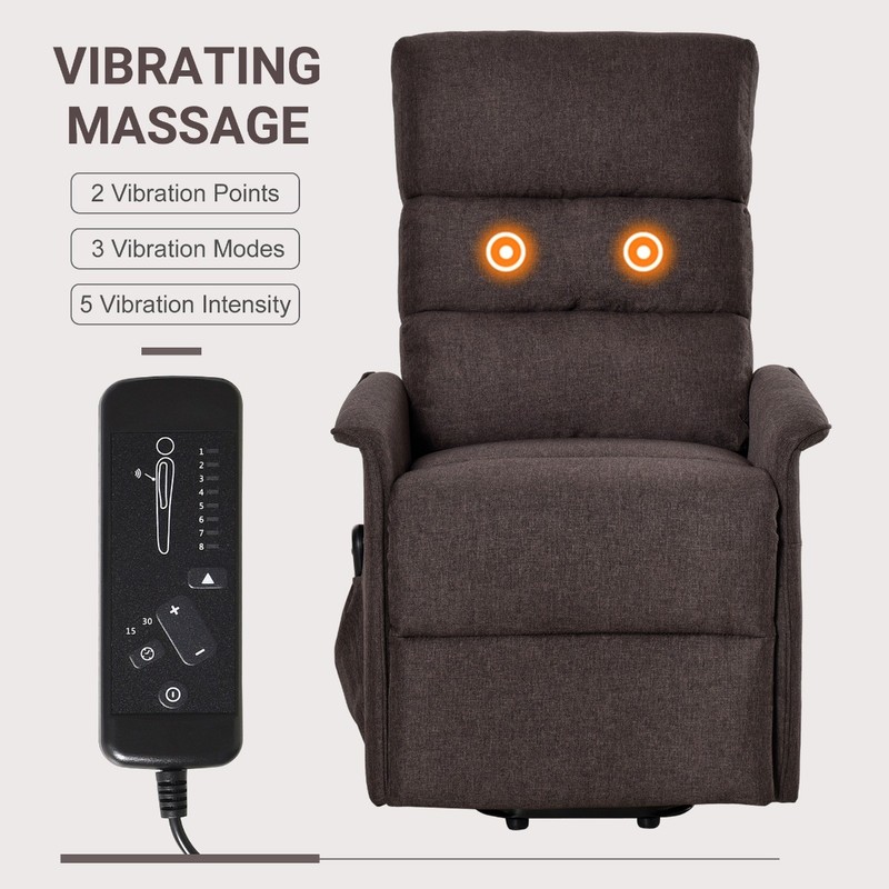 Electric Power Lift Recliner Massage Chair Vibration for Elderly Living Room gallery