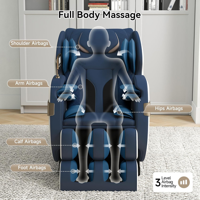 Full Body Massage Chair of Dual-Core S Track,Shiatsu Massage Recliner of Zero Gr gallery