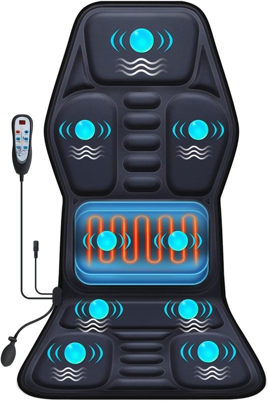 Luxury Massage Seat Cushion with Remote Control & 3 Heat Settings for Relief gallery