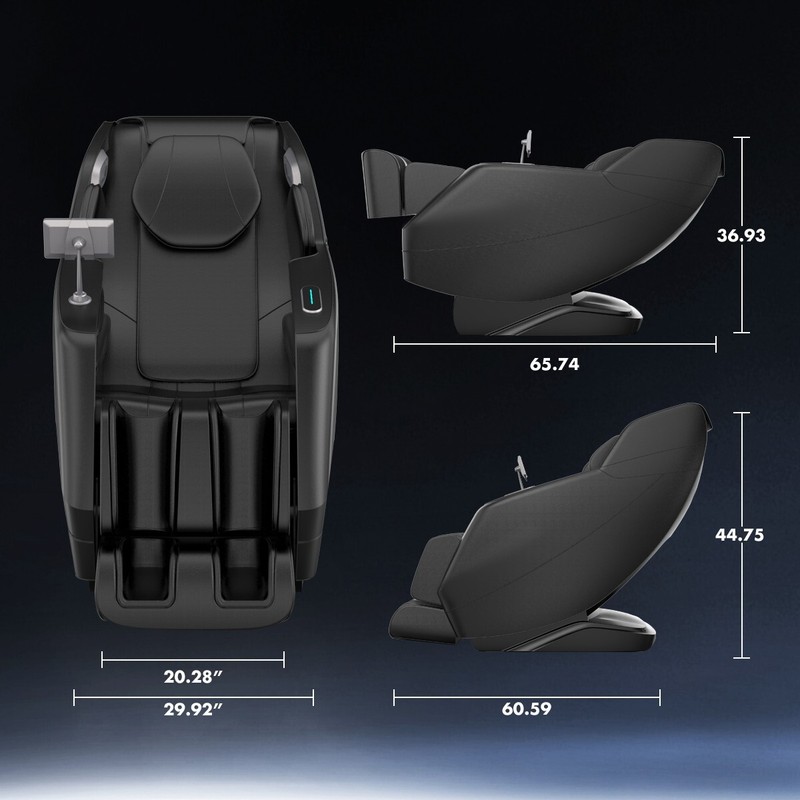 4D Massage Chair Full Body Zero Gravity SL-Track Shiatsu Massage Leg Back Heater gallery