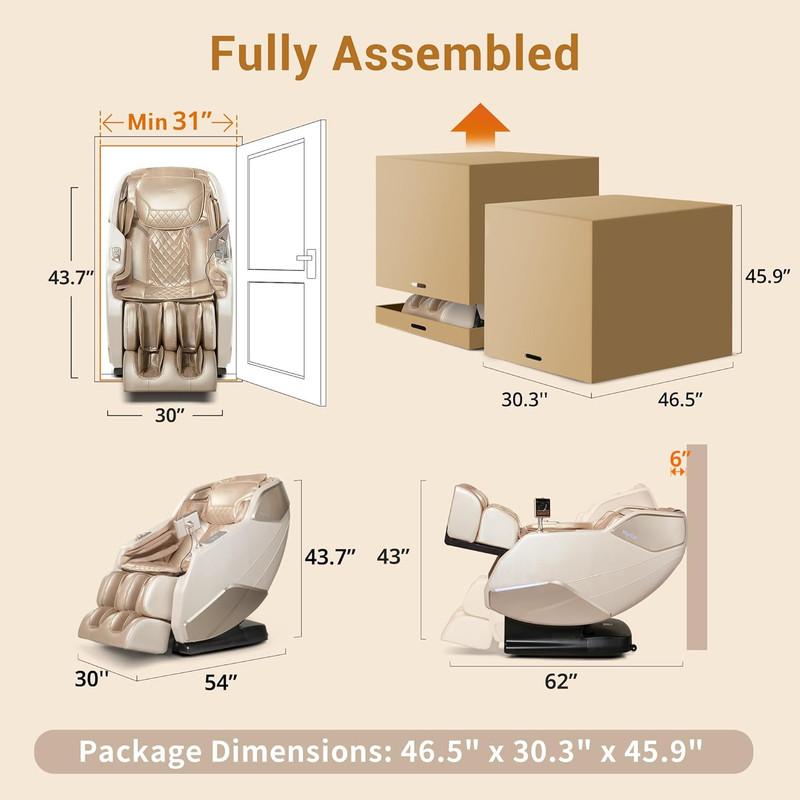 Ultimate Full Body Massage Chair with Heat & Zero Gravity - 12 Techniques gallery
