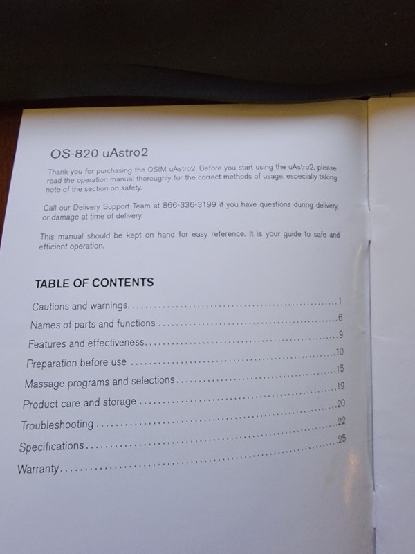 Osim uAstro OS-820 Massage chair Gear Tracks for center massager gallery
