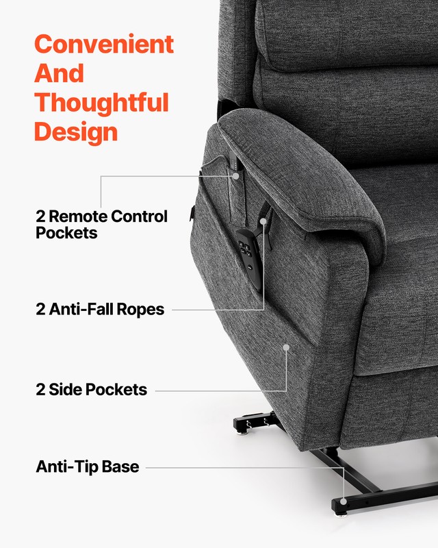 Power Lift Recliner Chair for Elderly Heat and Massage Electric Recliner Medium gallery