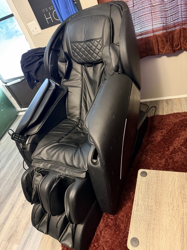 Corenine 8825 Black Faux Leather Massage Chair Heated Shiatsu Vibrating gallery