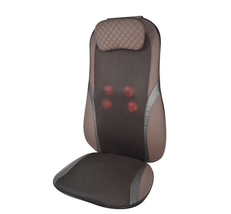 JuvaSeat Heated Shiatsu Red Light Therapy Massage Chair Pad Rolling Vibration gallery