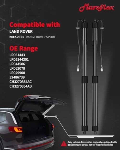 Power Rear Tailgate Liftgate Struts Fit for Range Rover Sport 2012-2013 gallery