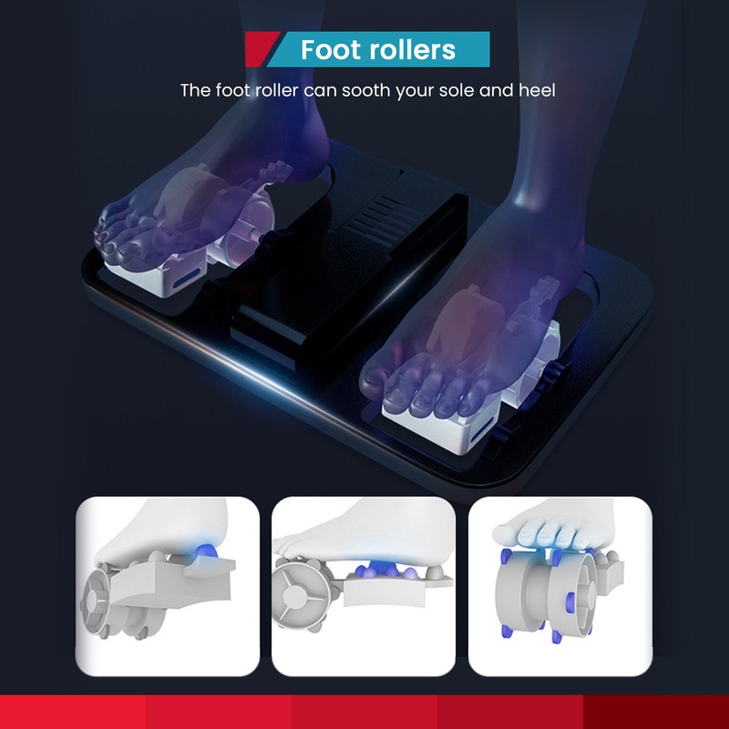 Zero Gravity Full Body Massage Chair with Built-In Heat Therapy Foot Roller gallery