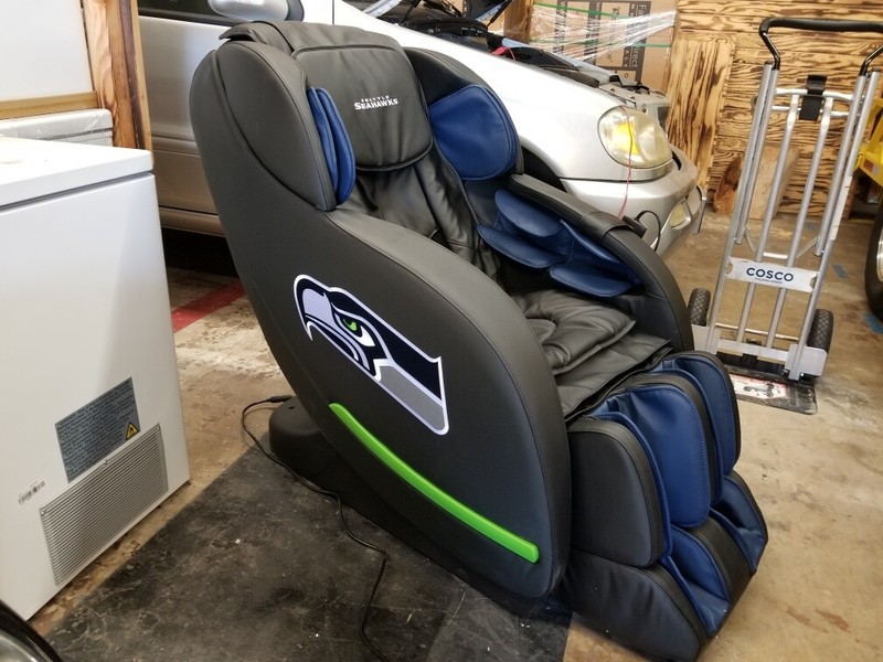New Electric Full Body Massage Chair Foot Roller Zero Gravity w Heat NFL LOGO gallery