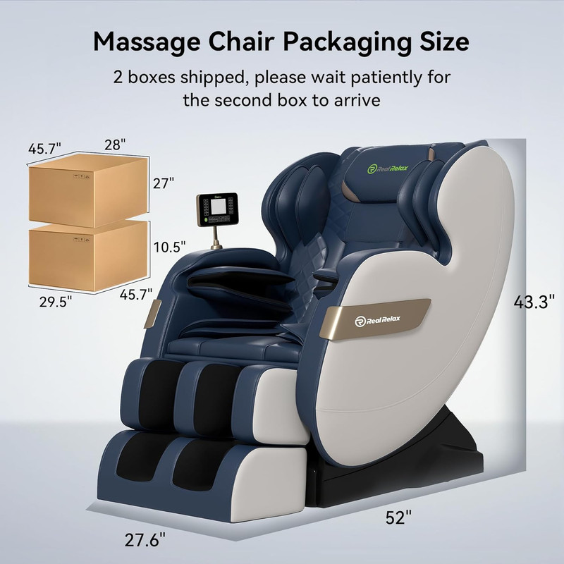 Full Body Massage Chair of Dual-Core S Track,Shiatsu Massage Recliner of Zero Gr gallery