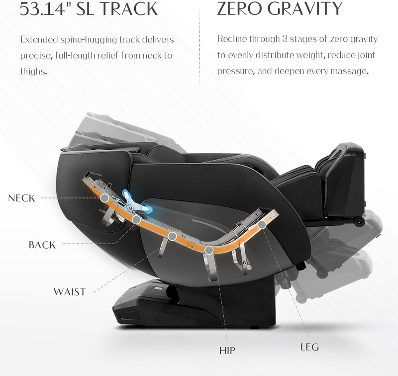 Luxury 3D Full Body Massage Chair with Zero Gravity & Bluetooth Speaker gallery
