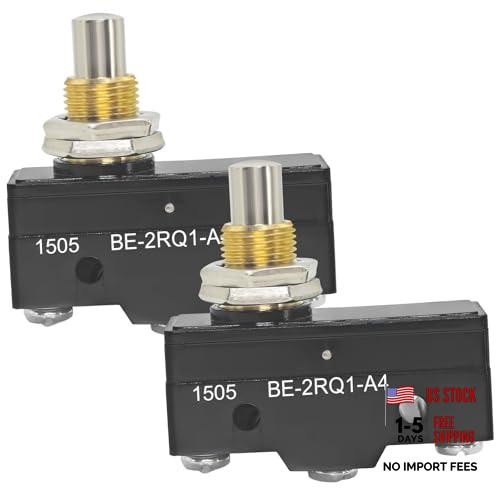 BE-2RQ1-A4 Plunger Micro Switch (Pack of 2) – 25A SPDT Limit Switch for Car
