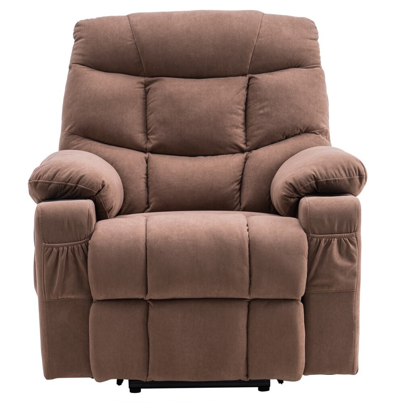 Type B electric lift chair with massage cup seat Brown gallery