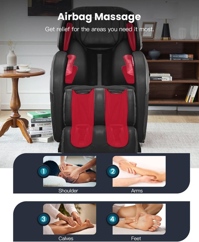 Full Body Massage Chair Zero Gravity Shiatsu Chair Recliner with Six Programs gallery