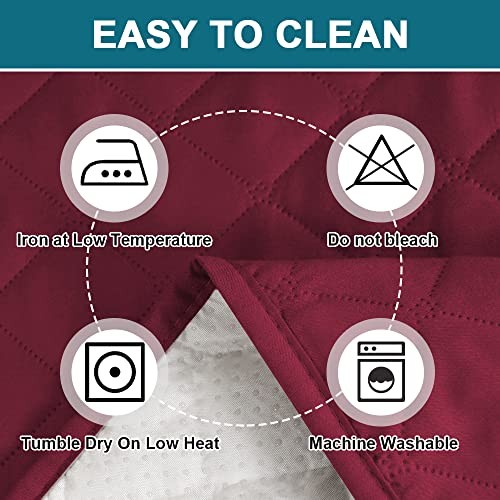 100% Waterproof Power Lift Recliner Cover for Power Lift Recliner 22" Burgundy gallery