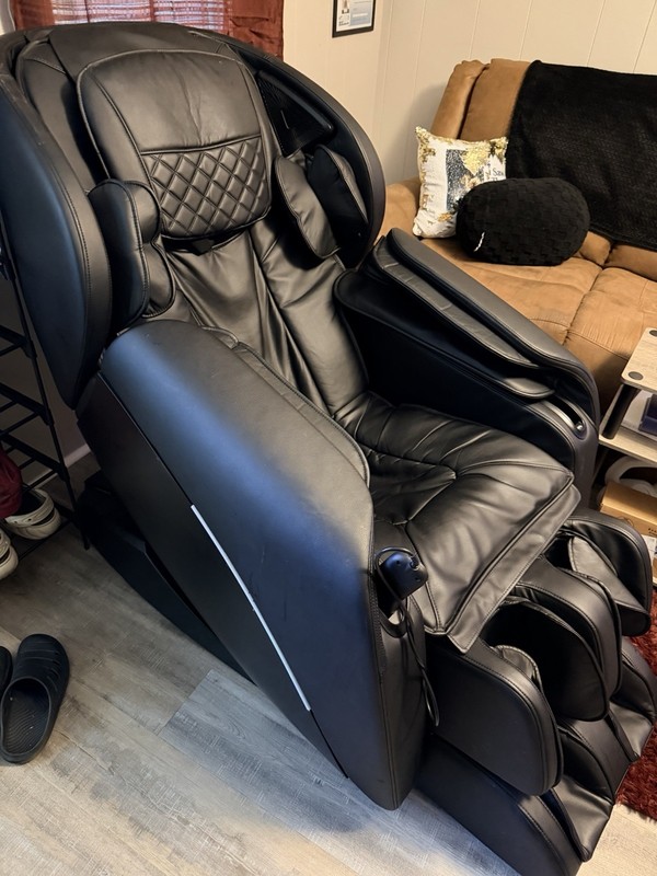 Corenine 8825 Black Faux Leather Massage Chair Heated Shiatsu Vibrating gallery