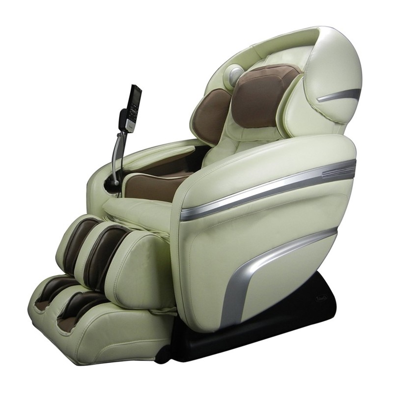 Osaki OS-7200CR Quad Massage Chair Zero Gravity Recliner Foot Rollers Cream