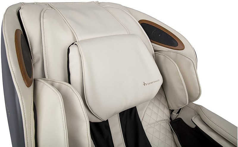 Cream Human Touch Quies Zero Gravity Massage Chair Recliner + Dual Lumbar Heat gallery