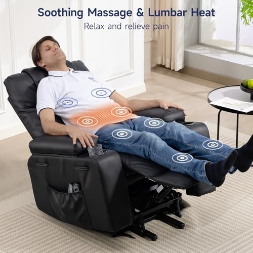 Brage Living Power Lift Recliner Chair for Elderly with Massage & Heat, 160° gallery