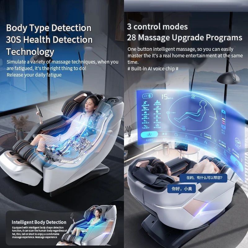 UKL Majesty X 4D+3D Dual-Core Full Body Zero Gravity SL-Track AI Massage Chair gallery