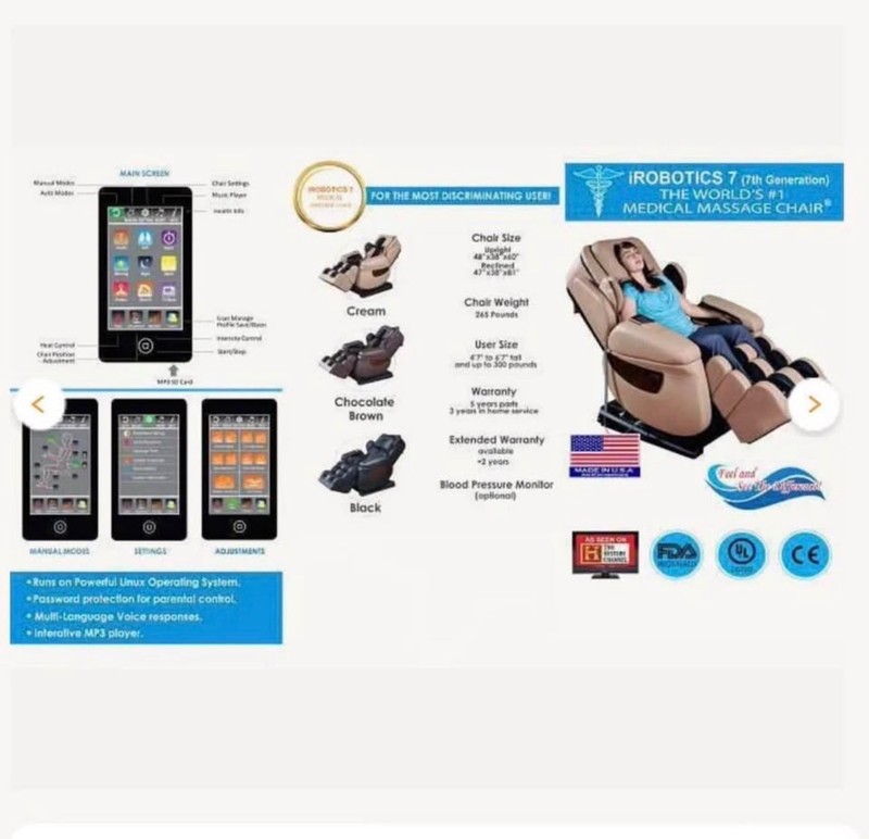 THE BEST MASSAGE CHAIR "LURACO iROBOTICS 7th Generation Medical Massage Chair" gallery